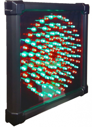 Светодиодный светофор односекционный IS-1/24/K-L Зеленый+Красный