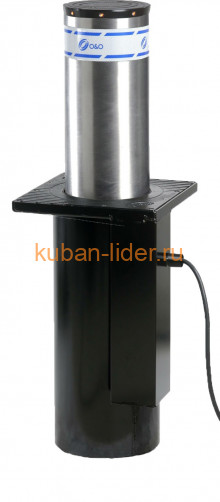 Электромеханический  боллард O&O EASY RUS L  220/700-6 с сигнальными огнями нержавейка